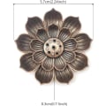 Pikkukuva 2 / 5: Lotus-Tuoksuisäiliö 6-Reikäinen Messinki Tikku-Tuoksuisäiliö Kupari Kartiomainen Tuoksuisäiliö Lotus Tikku-Tuoksuisäiliö Toimistoon Kotiin SPA Jooga Teelle