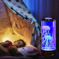 Miniatyrbilde 5 av 5: Manetlampe, Lava Lampe, Akvarielampe, Fargeskiftende Lampe, Maneter, Akvarium, Stemningslampe, Lava Lamper til Barnerom, Jul, Bursdag