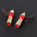Miniatyrbillede 2 af 5: 10 stk. Messing Højttaler Binding Post Fjederbelastet Tryk Subwoofer Kurv Terminal