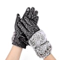 Miniatyrbillede 1 af 5: Fashion Efterår Og Vinter Kvinders Varme Plus Fløjl Vindtætte Ridehandsker Kold Touch Screen Søde Split Finger Plys Handsker (1 sæt, Grå)