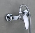 Miniatyrbillede 2 af 3: Badeværelseshaner Krom Massiv Messing Badekarhaner Klassisk Enkeltgrebs Dækmont Monoblok Badekarfyldningsmixerhaner (type E, legering)
