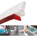 Miniatyrbilde 1 av 5: Foldbar vannbrett for dusj, selvklebende silikon dusjterskel, vannbrett, enkel å installere, tørr og våt separasjon, baderom vannbrett