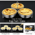 Miniatyrbild 4 av 5: Rostfritt Stål Äggkokare, Perfekt Kokt Ägg Maker, Runda Äggkokare Ringar För Frukost Matlagning Verktyg 3 Kokta Ägg Koppar