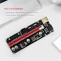Miniatyrbillede 4 af 5: 6 stk. Ver009 Usb 3.0 Pci-e Riser Ver 009s 1x Til 16x Extender Riser Adapter Sata 15pin Til 6 Pin