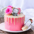 Miniatyrbilde 2 av 4: Katt Dashbordfigurer | Kreativ Bilkattdekor Resin, Katt Skrivebordsdekor Miniatyr Katt Bursdagskake Baking Dekorasjon Fe-Dyr Ch
