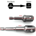 Miniatyrbild 2 av 5: 8-dels Power Hand Tools Socket Adapter-set, Mutterdrivarelektriska borrar Impact Socket Bit Hex Adapter Extension-set Socket Wrench Adapter-set 1/4\" 3/8\" 1/2\"
