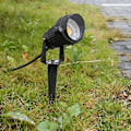 Pikkukuva 4 / 5: 5W LED-maisemavalot, lämmin valkoinen 3000K-3500K, vedenpitävä DC 12V COB LED-ulkoseinävalonheitin matalajännitteinen puutarhapuuvalaisin pihalle, polulle