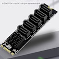 Miniatyrbild 2 av 5: M.2 SATA till SATA 3 5-Port +M.2 NGFF Enstaka Strömförsörjning Bar Board Konvertering till SATA 2.5-Port Sata