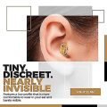 Miniatyrbilde 2 av 2: Premium Digital Hørselforsterker - Høyre Øre Usynlig I Kanalen (cic) In-ear Mini Lydforsterkersett, Nesten Usynlig - Svart