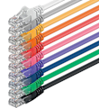 Miniatyrbilde 1 av 5: 5m Cat 6 Ethernet-kabel Gigabit Rj45 Lan Patch-kabel Kompatibel med Internett, Ruter, Modem, Smart-TV, PC og Bærbar PC Bryter Modem 10