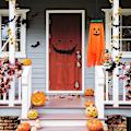 Pikkukuva 4 / 5: Halloween-koristeet, Yksi Esiasennettu Oranssinpumppu-Noitakorkki Halloween-koriste, Riippuva Pumppukoriste Kotipuutarhaan Juhliin Sisä- ja Ulkokäyttöön