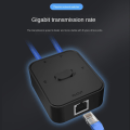 Miniatyrbillede 5 af 5: 2 Ports Gigabit Netværksswitch RJ45 Switch Netværkssplitter Kabelforlænger Vælg Gratis 2 Vejs Adapter