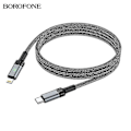 Pikkukuva 3 / 4: Borofone Bu30 Lynk & Co Pd Älykäs virrankatkaisu Datakaapeli sopii Applelle Nylon punottu Pikalataus Datakaapeli