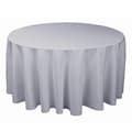 Rund duk i polyester til bryllupsfest i hvit, svart, rød, blå, gull Silver Diameter 220CM