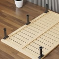 Miniatyrbilde 3 av 4: 2 stk. Sengesenterstøttebein Justerbar Høyde Sengeramme Støttebein (justerbar rekkevidde 5,89 til 9,84 tommer)