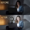 Miniatyrbilde 5 av 5: 6\" Selfie LED-ringlys med klemmefeste og stativstativ, for direktestrømming/videoopptak