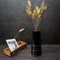 Miniatyrbillede 3 af 5: 25cm Blomstervase Sort Guld Keramik Høj Design Dekorative Vaser Til Hjem, Fest, Bryllup Midtpunkt