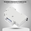 Miniatyrbillede 4 af 5: Rail Time Switch Intelligent Din Rail Timing Control Switch Timer Relay Tm610c 220v Til Gadebelysning