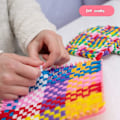 Pikkukuva 2 / 5: 192 kpl 7 tuuman potholder-silmukoita kutomakoneen silmukoita kutomakäsityö-silmukoita 12 värillä tarvikkeille