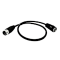 Miniatyrbillede 4 af 5: 5-pin Din han til hun Midiat adapterkabel til Midi keyboard 1,5m