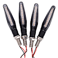Miniatyrbillede 1 af 2: 4 stk. LED Tilbehør Motorcykel Flush Mount Blinklys Motorcykel LED Blinklys Motorcykel Blinklys