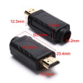 Miniatyrbillede 3 af 5: HDMI 2.0 Adapter Connector Breakout til 20p Terminalbræt med Husskal Shytmv