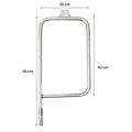Miniatyrbilde 3 av 4: Reparasjonssett for rustfritt stål grillbrennerrør, reservedeler for Weber Q300, Q320, Q3200, 404341