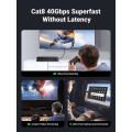 Pikkukuva 3 / 5: Kissa 8 Ethernet-kaapeli, nopea 40 Gbps, 2000 MHz Ethernet-kaapeli, punottu Rj45 Lan Gigabit -verkko F/ftp Poe -yhteensopiva Xbox One:n kanssa