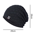 Miniatyrbillede 5 af 5: 1 stk. hue til mænd vinter varme huer strik slouchy tyk hue