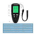 Miniatyrbild 3 av 5: Hw300mini Digital Tjockleksmätare Tester Auto Billack Mätinstrument Lacklager Mätning
