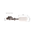 Miniatyrbillede 3 af 5: 4 stk. 3/4 tommer vandflyderventil med justerbar arm plast vandfilter flyderkugleventil til vand