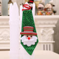 Miniatyrbild 5 av 5: Suxm söt tecknad björn snögubbe tomtebarn jul chic slips fluga dans jul fest dekor jul drop prydnader(