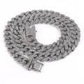Pikkukuva 1 / 4: Kuubalainen lenkkiketju Miehet Iced Out Miami Kuubalainen Ketju Kaulakorut Hopea/kulta Bling Timantti Hip Hop Korut Naisille sliver