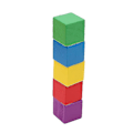 Miniatyrbild 2 av 5: 100 st/set Träkubikspel 2,5 cm Kuber DIY Färgblock Set Leksaker Trä Barnpresent|Block