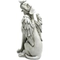Miniatyrbillede 2 af 5: Katte- og Hunde-Engle Gravstedsmarkør, Hunde-Engle Dyreminde Gravstedsmarkør Tributstatue, Ornament Dyreminde Dyrehave Statue til Udendørs Have Skrivebord