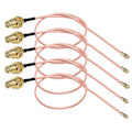 Pikkukuva 1 / 5: 5 kpl Sma-liitin kaapeli naaras Ufl/u.fl/ipx/ipex Rf tai ilman liitin adapteri kokoonpano Rg178 Pig