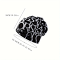 Miniatyrbillede 2 af 4: Hip Hop Brev Print Slouchy Hue - Letvægts Kalot til Kvinder og Mænd - Elastisk Halsvarmer og Kemohue - Perfekt til Cykling og Udendørs A