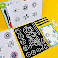 Miniatyrbillede 3 af 3: 22x Spirograf Geometriske Lineal Værktøjer Stationery Tegning Spiral Tegning Legetøj