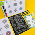 Pikkukuva 3 / 3: 22x Spirograph Geometrinen Viivoitin Työkalut Paperitavarat Piirustusspiraali Piirustuslelu