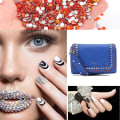 Miniatyrbilde 5 av 5: Krystall Rhinestones Flat Back Glass Stones