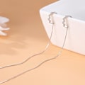 Miniatyrbilde 4 av 4: 925 Sterling Sølv Bølge Mansjett Ørepynt Wrap Tassel Ørepynt for Kvinner Tenåringsjenter Henge Ørepynt Tråd Kjede