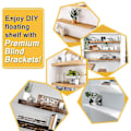 Miniatyrbillede 4 af 5: Flydende hyldebeslag Heavy Duty Blind Support Brackets 6 stk. skjulte beslag til flydende træhylder (sort - 6 stk.)