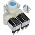 Miniatyrbilde 3 av 5: Vanninnløpsventil, Universal Ac220v-240v Erstatningsventil for Vanninnløp Dobbelt Hode for Vaskemaskiner for Automatiske Vaskemaskiner