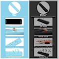 Miniatyrbild 5 av 5: Tangentbordshandledsstöd Set, Ergonomiskt handledsstöd Matta Minnesskum Mus handledsstöd Matta Kudde Halkfri, Smärtlindring - Premium För Gamin