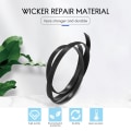 Miniatyrbilde 3 av 5: Flat Pe Rattan Plast Wicker For Stol Recliner Rattan Møbler Reparation (fire Linjer/sort/8 X 1.2m
