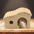 Miniatyrbilde 5 av 5: Hamsterhus Hamster Trehus Smådyr Rede Habitat Hus