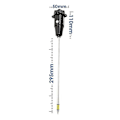 Miniatyrbillede 5 af 5: Lang Sonde Dyb Jord PH Fugtighedsmåler 2 i 1 Tester - Professionel Test Hygrometer til Store Potteplanter Havebrug Landbrug