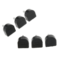 Miniatyrbillede 5 af 5: 3x3 Par Hælspidser Taps Sko Reparation Udskiftning Døvler Puder 14x14mm Sort