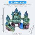 Miniatyrbillede 2 af 5: Castle Bate akvarietilbehør akvariedekoration - høj simulationsharpiksmateriale hule skjulested (magisk slot)