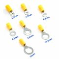 Miniatyrbillede 5 af 5: 25 stk. Røde 3,7 mm Isoleret Krympe Ring Elektrisk Stikkontakt Terminal Stik